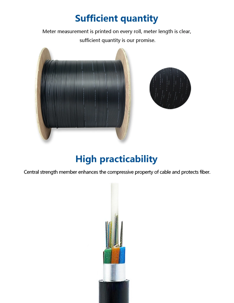 Outdoor Optical Cable 12 Fiber G Y F T A Single Mode