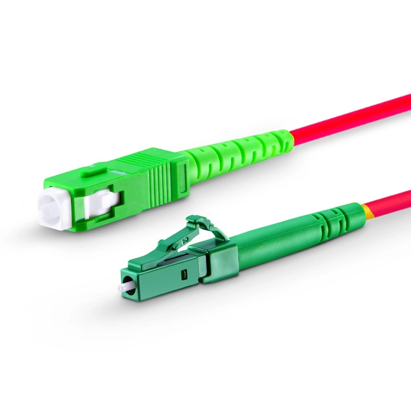 High Quality and Cost-Effective LC-Sc APC Om1 Om2 3m Multimode Fiber Optic Patch Cable, Red