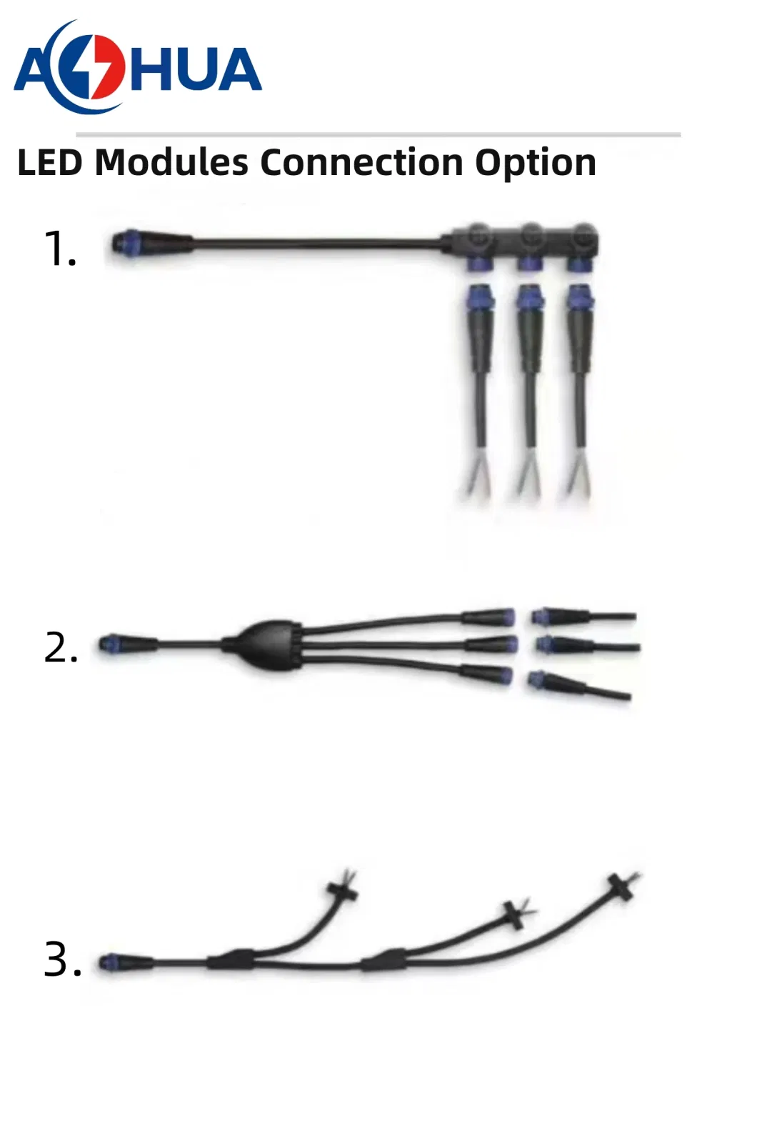 M21 Waterproof Over-Molded Cable 5 Pin Connector for Outdoor Street Light LED Connection