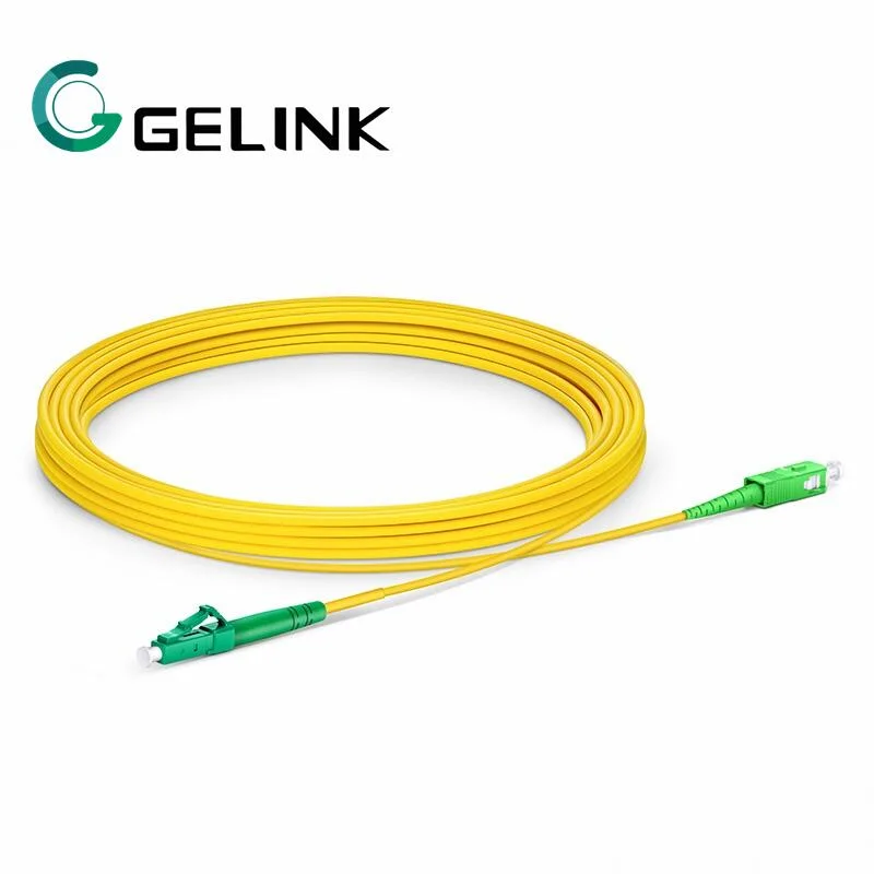 High Quality Fiber Optical Cable LC/APC-Sc/APC Single Mode Simplex 5m Fiber Optic Patch Cord