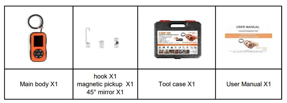 Samll Size Compact Structure Portable and Convenient Reasonable Layout Phone-Size Portable Borescope