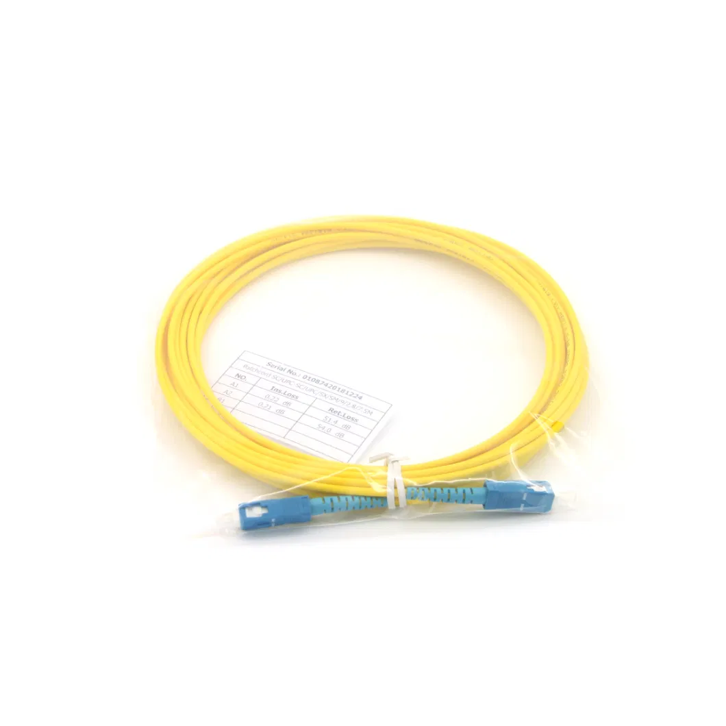 Sc Fiber Optical Patch Jumper Cable