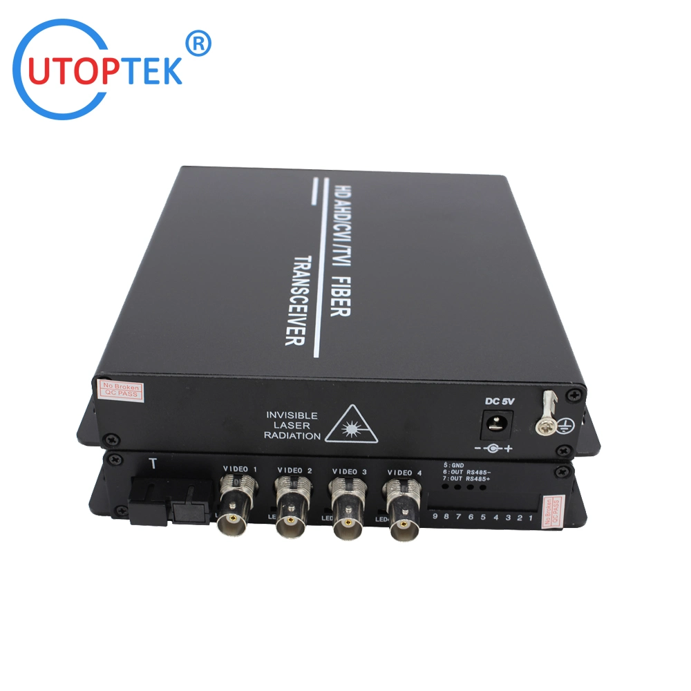 Factory 4channels 1080P Cvi/Ahd Converter Fiber Optic Digital HD Video Converter