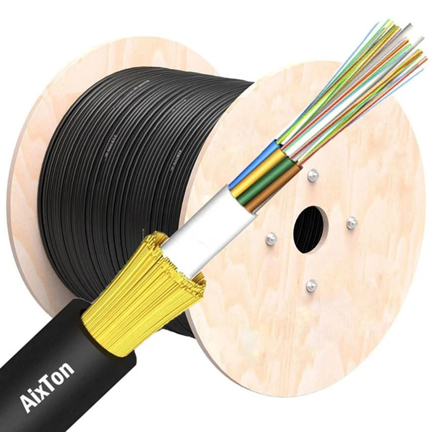 Fibra Optica ADSS Outdoor 4 6 8 10 12 24 48 96 144 Core Sm Single Mode G657A Overhead Aerial Dielectric Fiber Optic Cable