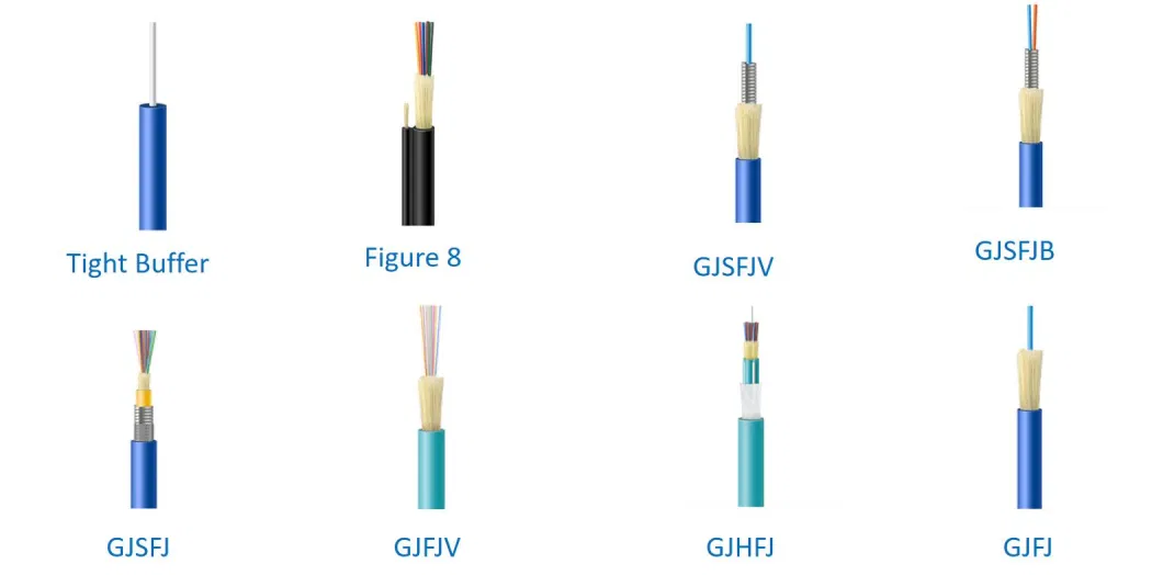 Outdoor/Indoor Sm/mm Optical G652D/G657A1 ADSS TPU Fiber Optic Drop Cable