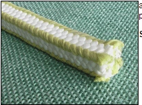 PTFE with Aramid Fiber in Corners Reinforced Braided Packing