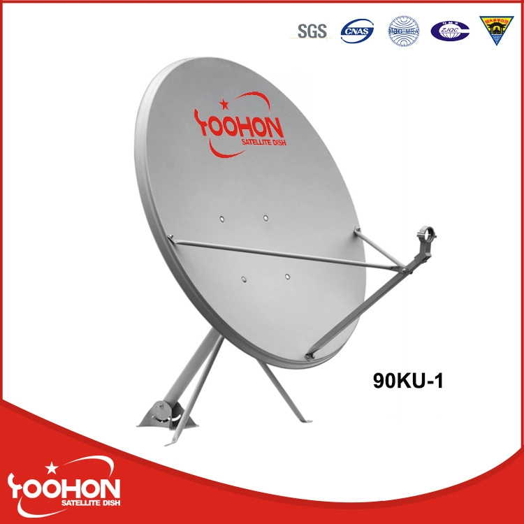90cm China Best Satellite TV Antenna Dish Flat