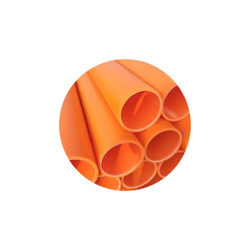 Heat Resistant Insulated Modified Polypropylene Power Cable Protection Power Tube Orange Conduit