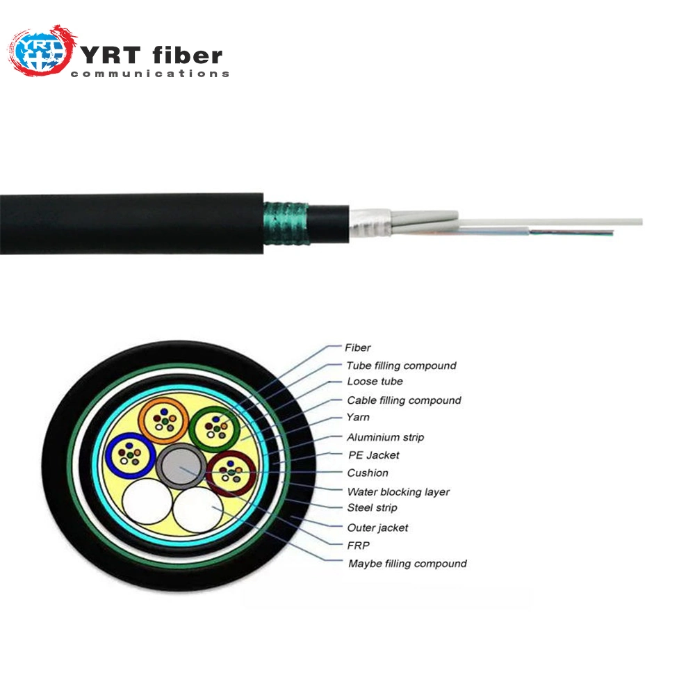 Stranded Loose Tube Self-Supporting Overhead Fiber Armored Optic Cable Gytza