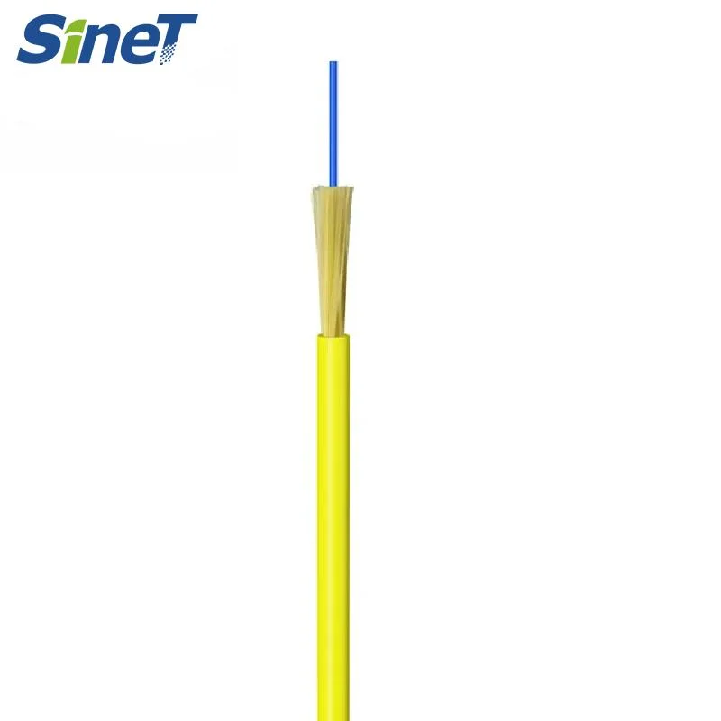 2.0mm 3.0mm Single Mode 1core Yellow Indoor Simplex Fiber Optical Cable