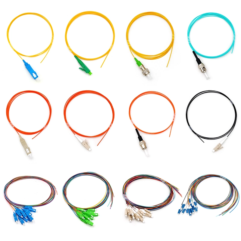 Multimode Fiber Optic Pigtail with Sc FC LC St Connector for FTTH