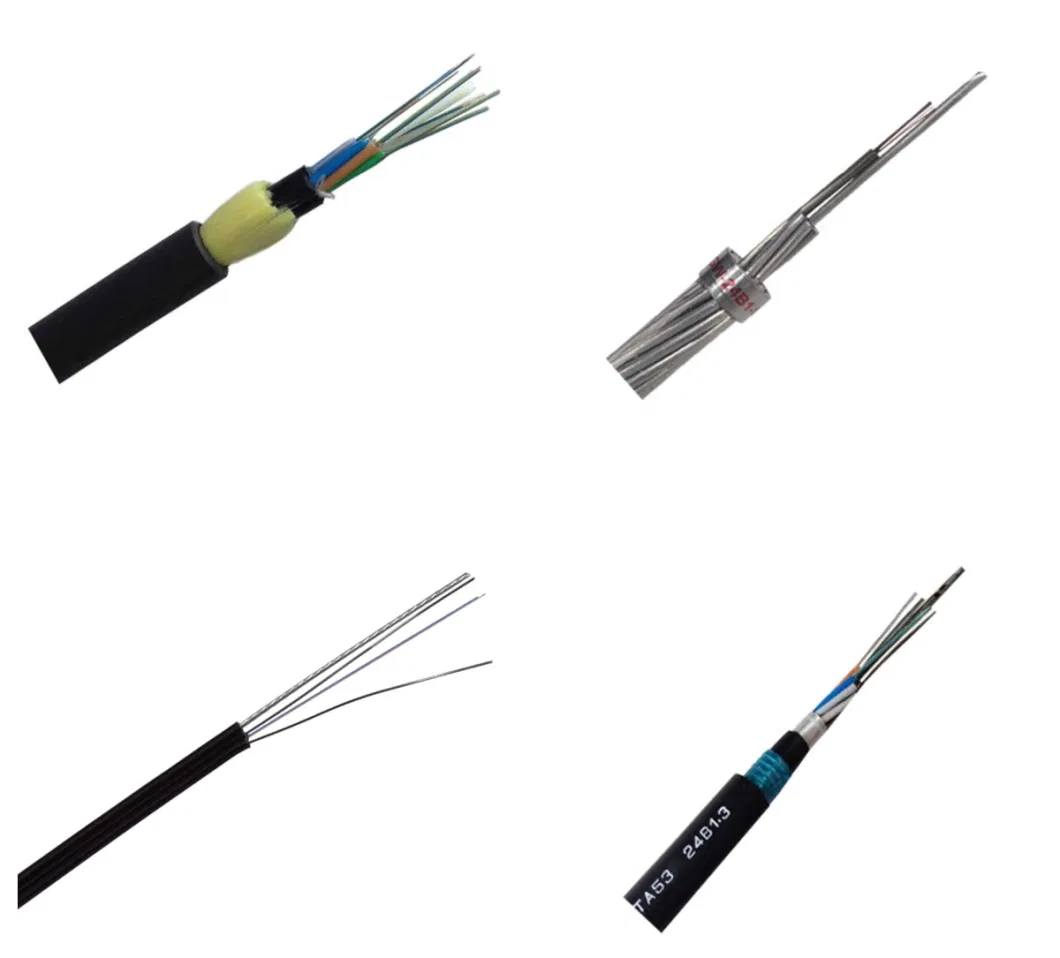 Outdoor Overhead Underground Sm mm GYXTW Optic Fiber Cable with Armor