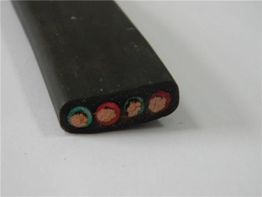 PVC Insulation Copper Core Traveling Cable Flexible Flat Rubber Sheath Cable Elevator Cable for Flexible Connection