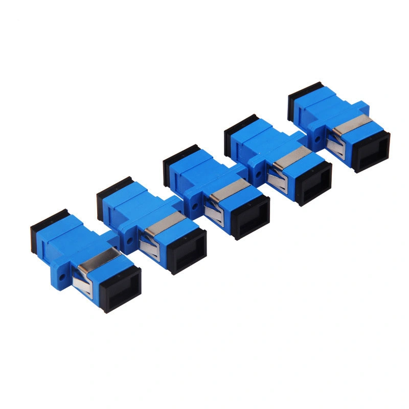 FTTH Sc APC Single Mode Unflange Adapters Optical Fiber Optic Connector Simplex Fiber Optic Adaptor