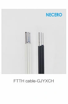 Single Mode Spiral Armor Indoor 2 Core Fiber Optic Cable with Braiding