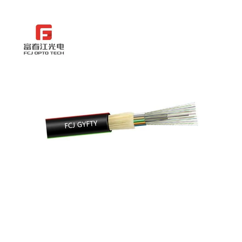 Fcj FRP Strengthen Direct Burial Outdoor Fiber Optic Cable GYFTY