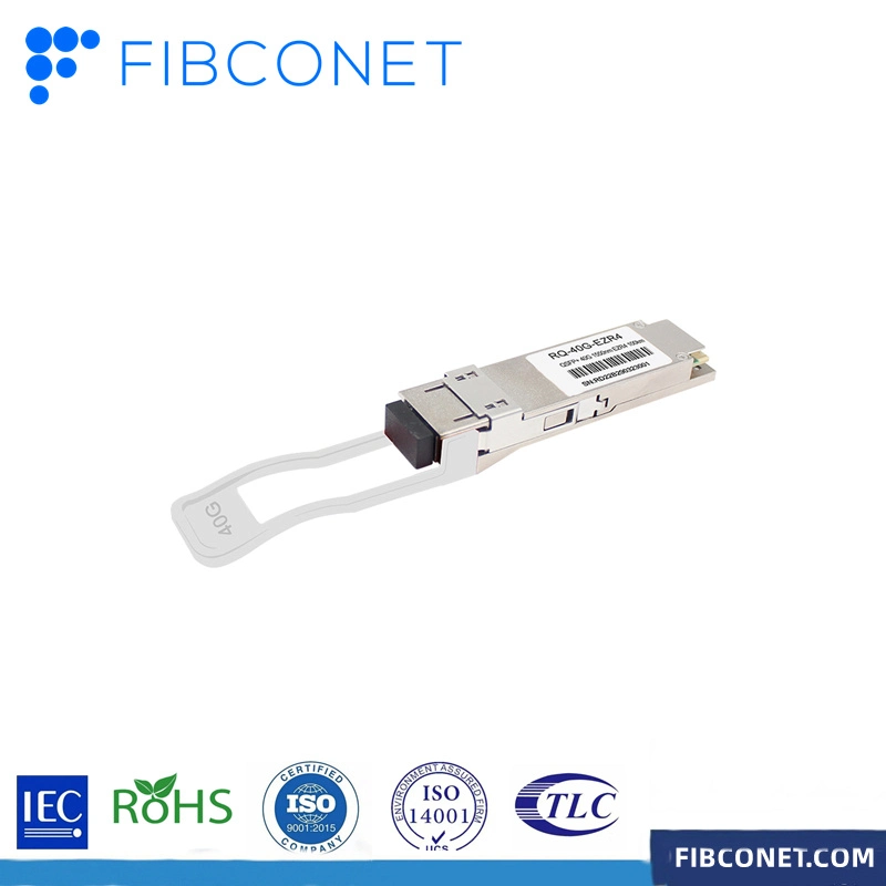 40GB/S Ezr4 100km Qsfp+ Transceiver Hot Pluggable, Duplex LC Connector, Single Mode