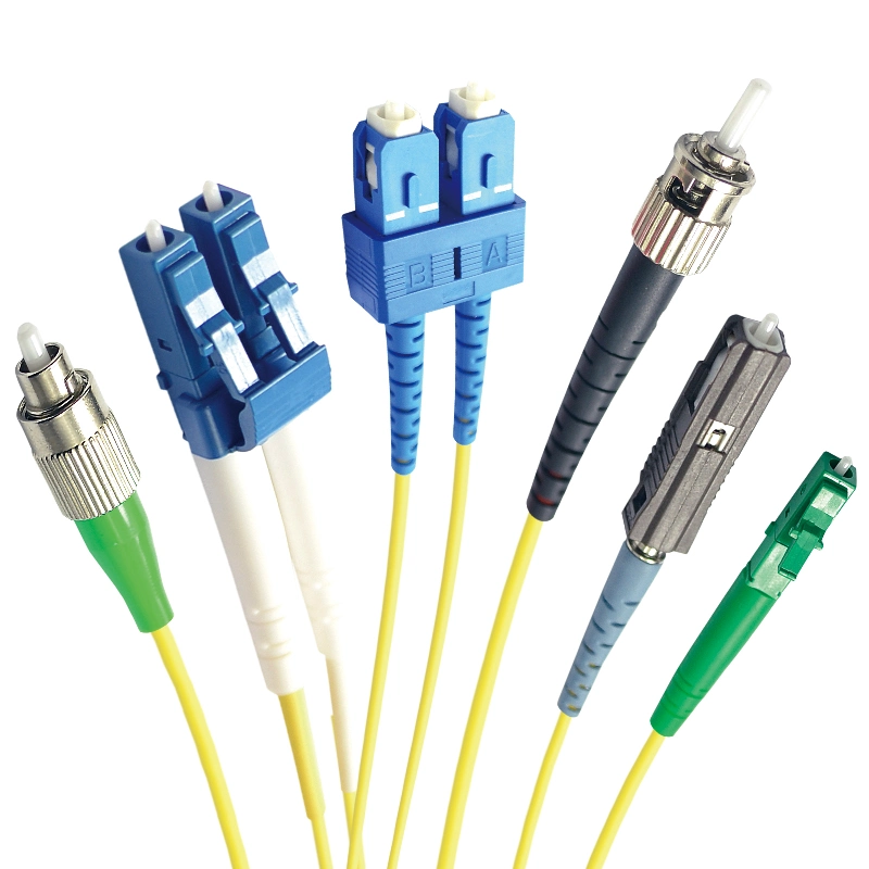 Sc/Upc-Sc/APC Singlemode Simplex LSZH PVC Ofnp Ofnr Yellow Optic Fiber Patch Cord