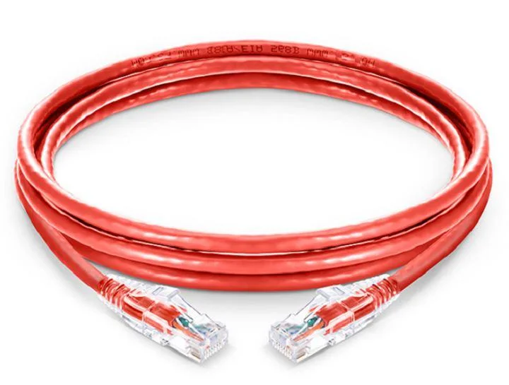 Cat5e Snagless Unshielded (UTP) PVC Cm Ethernet Network Optical Fiber Patch Cable Red