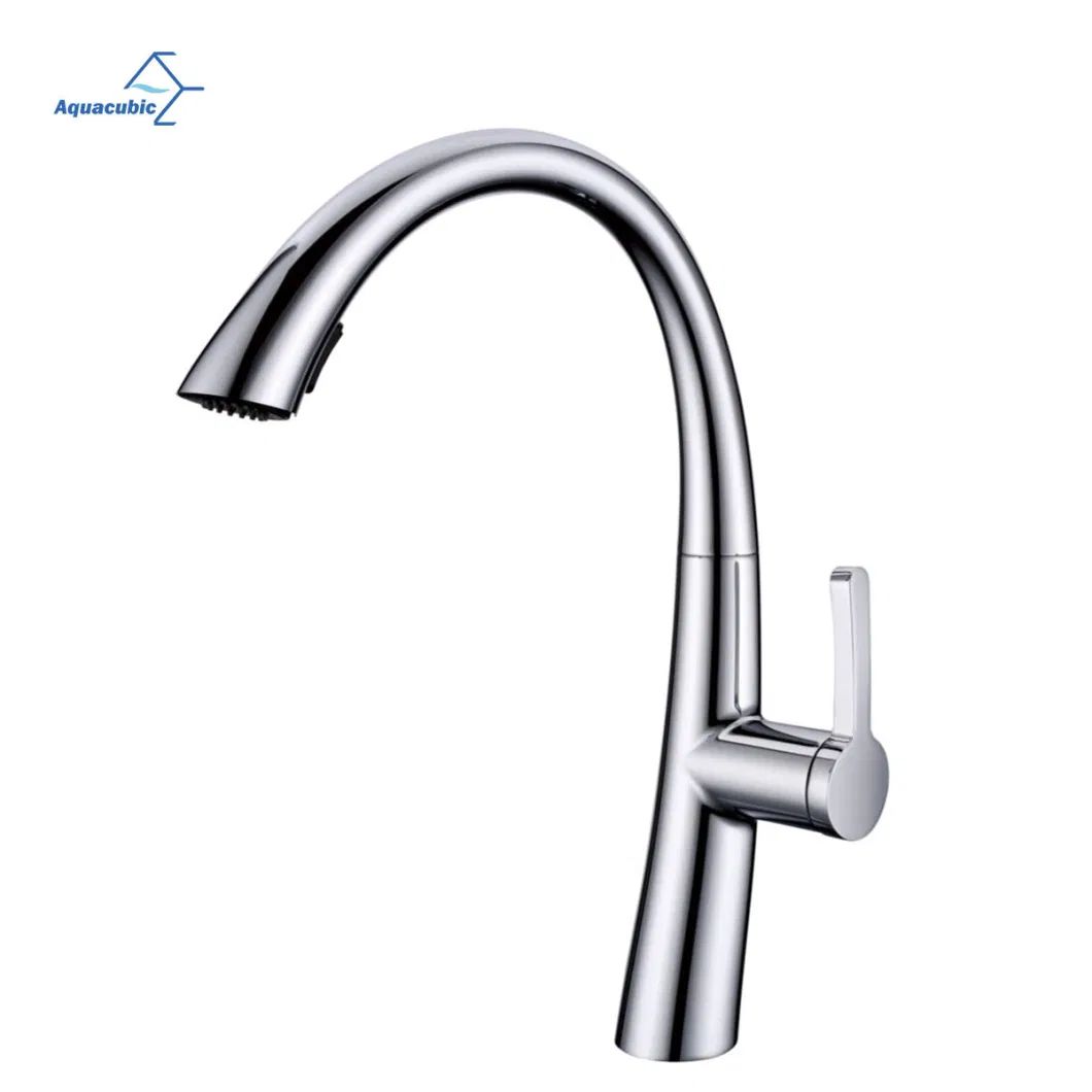 High Arc and Multiple Water Flow Mode Chrome Single Handle Stainless Steel Kitchen Faucets for RV Kitchen Bar