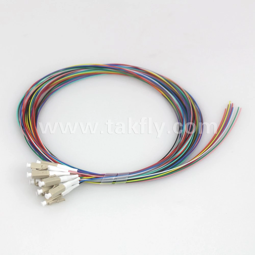 Manufacturer 2m Sm mm LC 12 Color Fiber Optic Pigtail