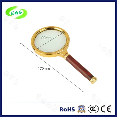 5X Jewelry Magnifying Glass with Wooden Handle