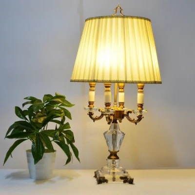 Modern Crystal Lamp Lighting Bedroom Bedside Lamp Luxury Fashion Crystal Table Lamp (WH-MTB-122)