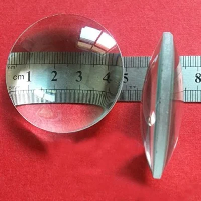 2024 Free Sample/Inquiry for Drawings Lab Microscope 50mm Optical FL 50mm Double Convex Optics Biconvex Magnifying Glass Lens