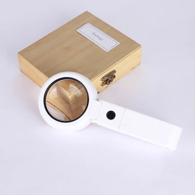 11X LED Light Foldable Handheld Desk Type Multi-Function USB Magnifier with Stand (BM-MG4211)