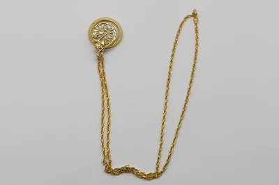 Decorative Pendant Rhinestone Pendant Portable 4.5X Necklace Gold/Silver Gift Magnifier
