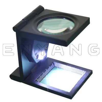 10X Magnifying Glass with LED Light Illuminated Forscreen Printing