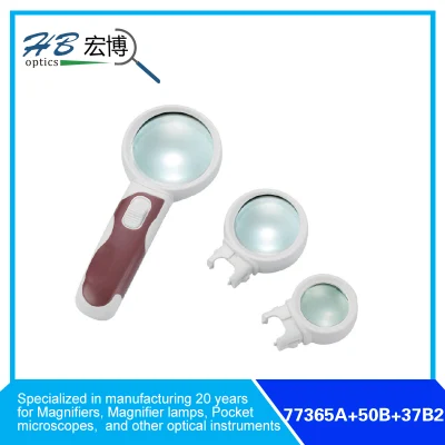 3X65mm/10X50mm/16X37mm Magnifier Main Lens Interchangeable