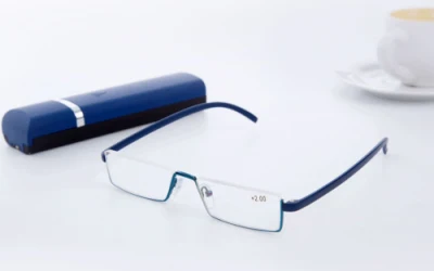 Mini Women Men Prescription Tr90 Magnifying Reading Glasses with Case