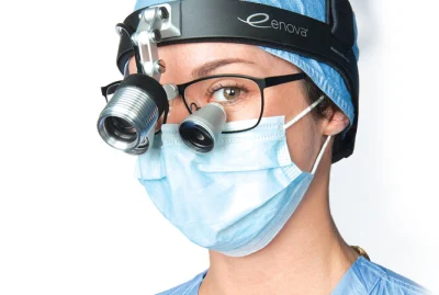 Surgical Headlight with Magnifier 5X Operation Lamp Loupes Neurosurgical Instruments Headlamp