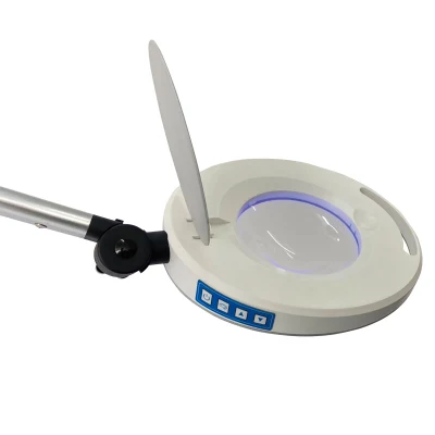 LED UV Skin Examination (Wood lamp) Ks-1088u Table Clamp Ccombined with Magnifier Lamp