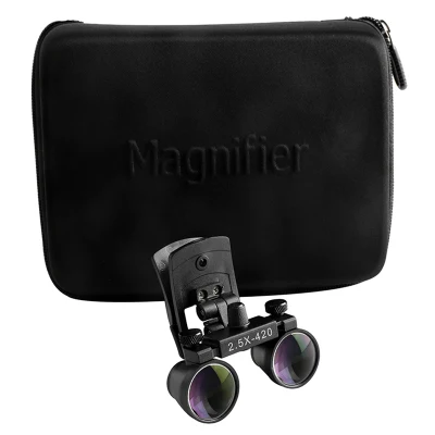 2.5X Plastic Clip on Magnifier Dental Loops Binocular Medical Surgical Loupes