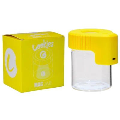 Custom Smell Proof LED Air Tight Stash Magnifying LED Glass Jar in Stock