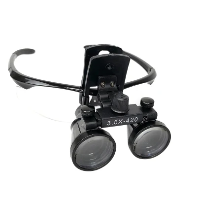 Dental Products Magnifying 3.5X Plastic Clip Loupe with Long Working Distance