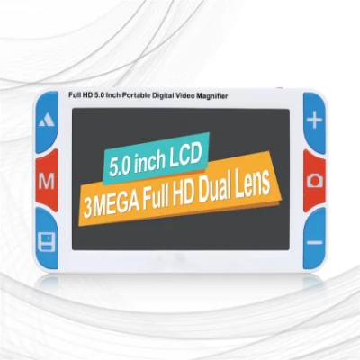 Portable 5&quot; 3X-48X LCD 800X480 Video Digital Magnifier Reading Aid for Low Vision