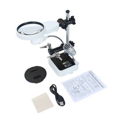 11X Auxiliary Clamp Magnifier Desk Lamp with LED Light (BM-MG2092)