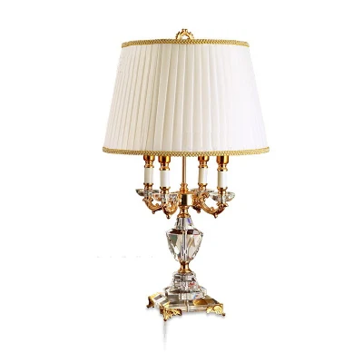 Modern Crystal Lamp Lighting Bedroom Bedside Lamp Luxury Fashion Crystal Table Lamp (WH-MTB-122)