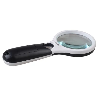 Basic Customization 2.95&prime;&prime; Large LED Handheld Magnifier Reading Magnifying Glass