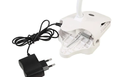 New Design 8 LED Tabletop Clip Clamp Folding Rechargeable Magnifier No. Bc120c