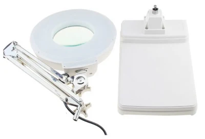 3X/5X/8X/10X/15X/20X Desktop Table Lamp Magnifer with Optical Glass Folding Stand