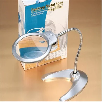 Jewelry Desk Magnifying Glass with LED Light (EGS4B-12)