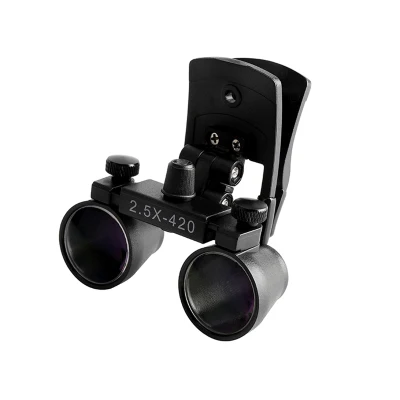 2.5X Plastic Clip on Magnifier Dental Loops Binocular Medical Surgical Loupes