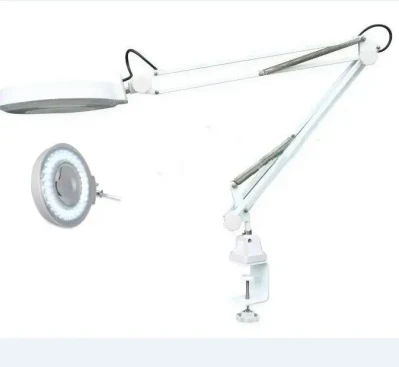 Leenol ESD Bench Top Magnifying Lamp Magnifying Glass for Desk Folding