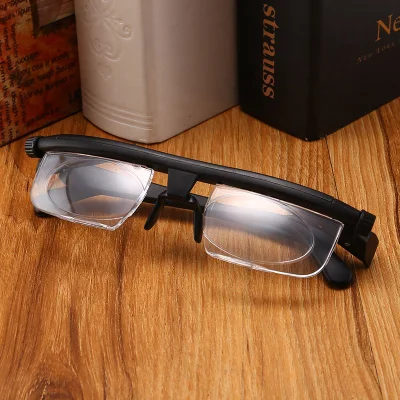 Adjustable Myopia -6D to +3D Variable Lens Binocular Magnifying Reading Glasses