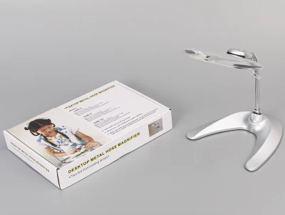 Good Quality Promotional 4b-10 LED Bench Desk Reading Magnifier with 130mm Dia