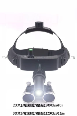 3.5X Dental Loupe Surgery Surgical Magnifier with Headlight LED Light Medical Operation Loupe
